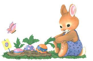 Gif animé Pâques lapin